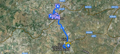 San Cataldo in auto e moto